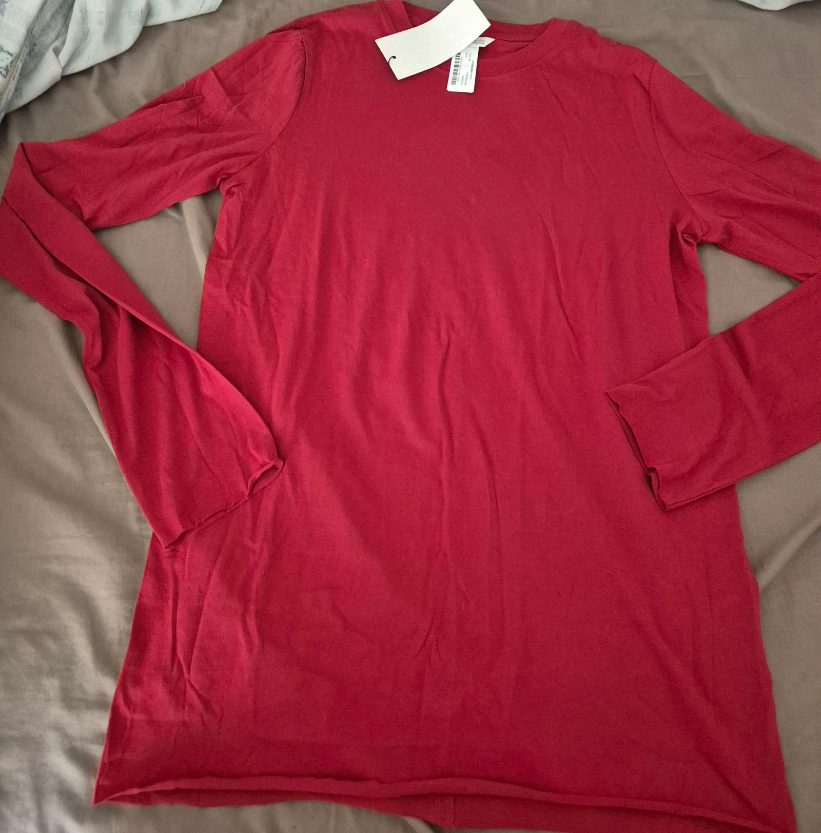 Camiseta manga larga talla L Nueva Zara 